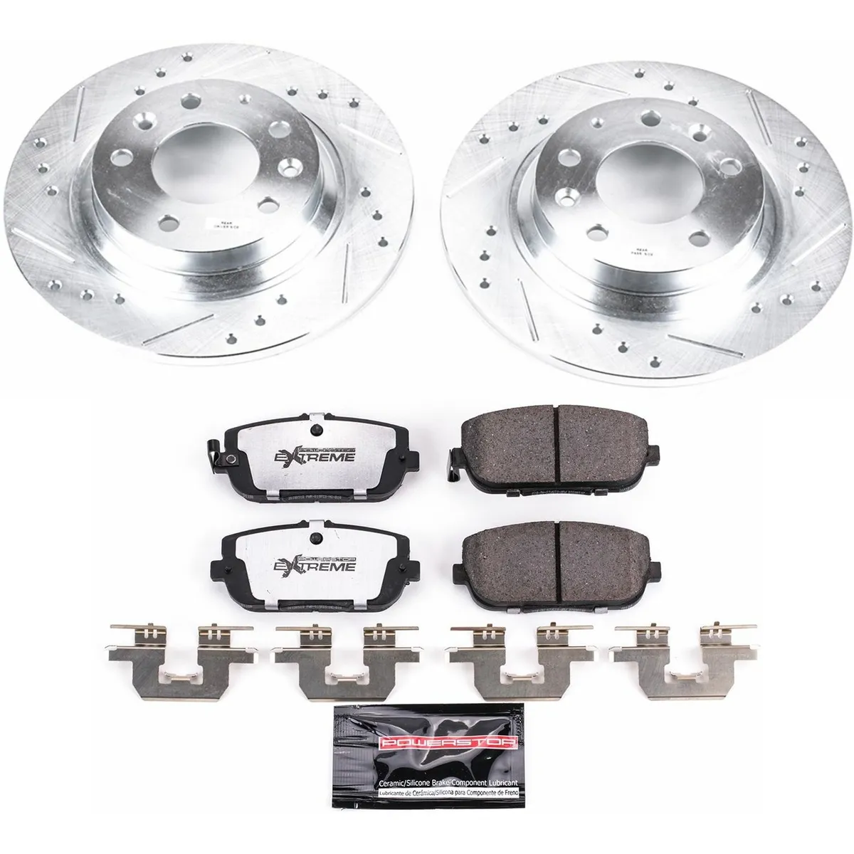 Z26 Street Warrior Upgrade Kit: Drilled/Slotted Rotors; Carbon-Fiber Ceramic Pads W/Hardware product image