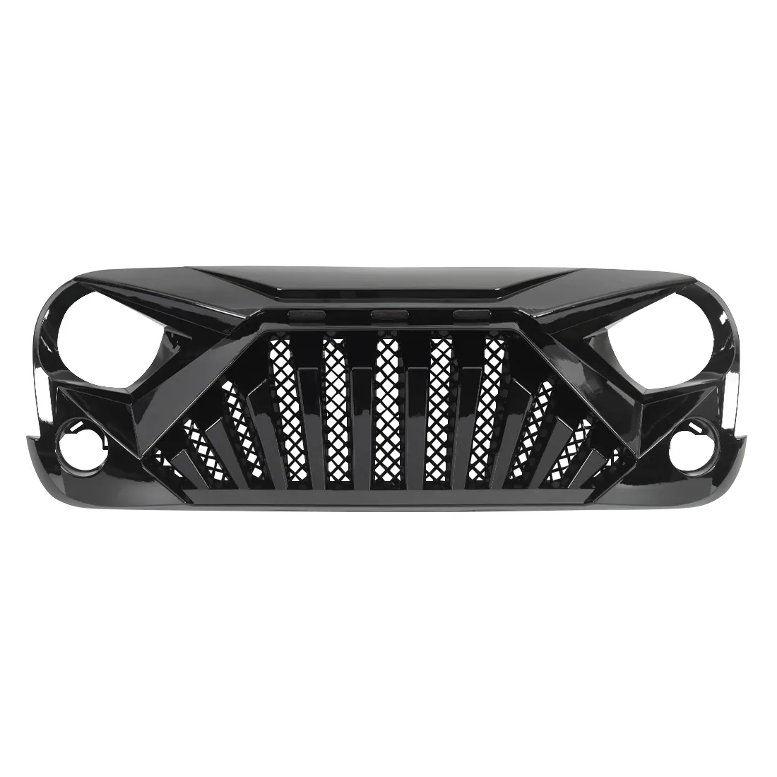 American Modified Amjpaa00129 Goliath Grille With LED Amber Lights - Glossy Black product image