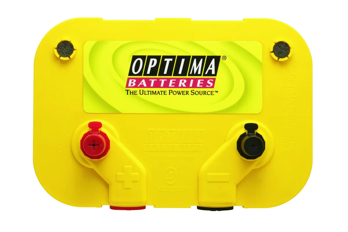 YellowTop® Deep Cycle Battery; UNBOXED; Group D34/78; Cold Crank Amps 750; Crank Amps 870; Res. Capacity 120; Ampere Hour 55; Top Terminal; L-10 in.; W-6 7/8 in.; H-7 13/16 in.; product image