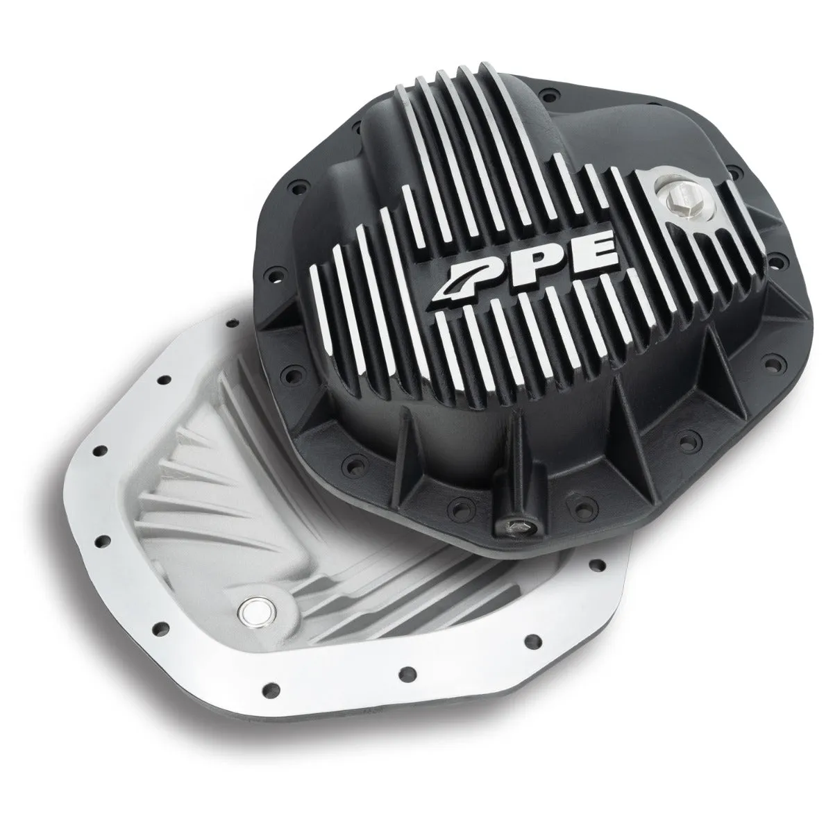 2020-2022 GM 6.6L Duramax 11.5 Inch /12 Inch -14 Heavy-Duty Cast Aluminum Rear Differential Cover Brushed product image