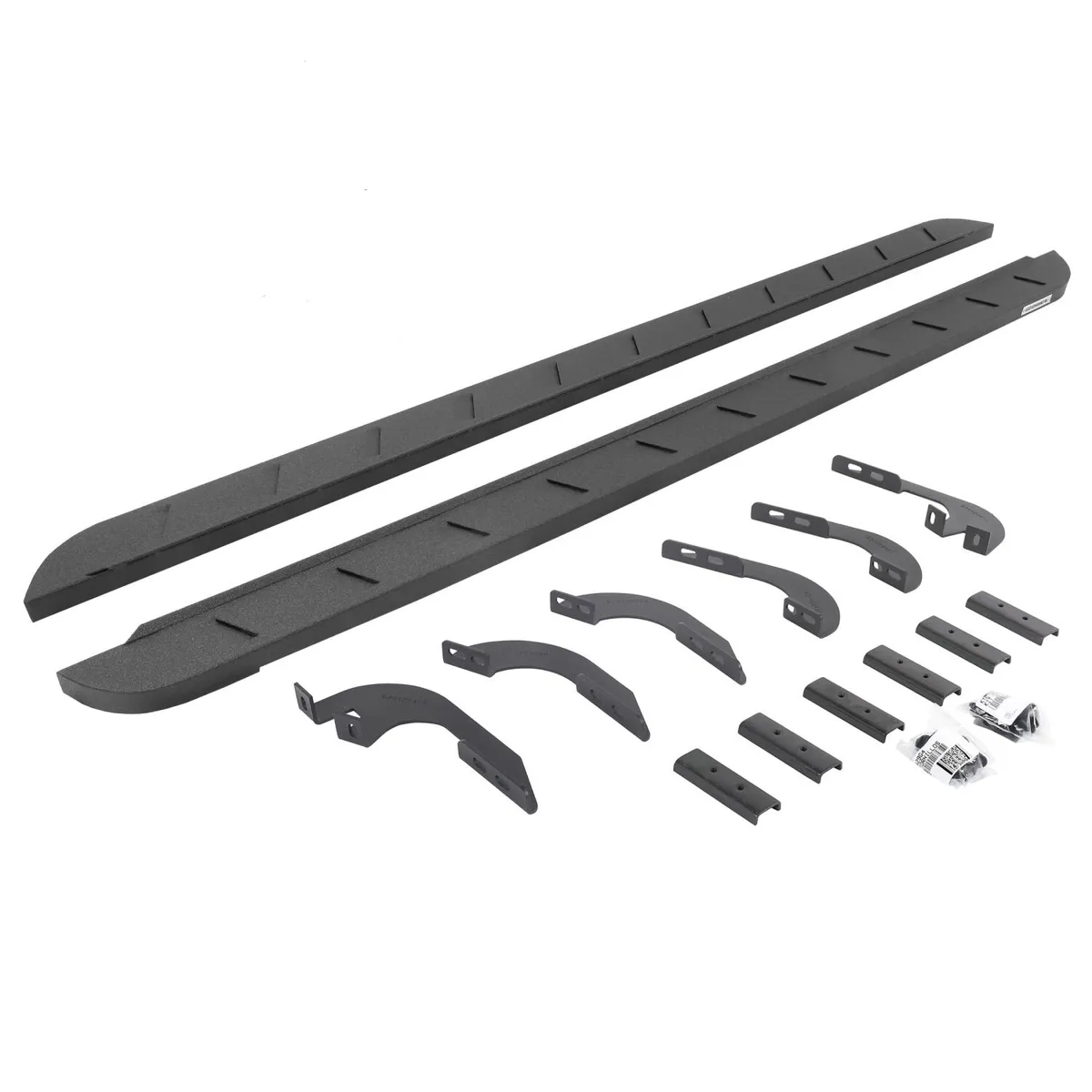 Go Rhino Go Rhino 63442987ST - RB10 Slim Line Running Boards With Mounting Brackets - Protective Bedliner Coating