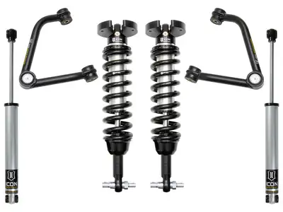 ICON Vehicle Dynamics ICON 2019-2023 GM 1500, 1.5-3.5" Lift, Stage 2 Suspension System, Tubular UCA