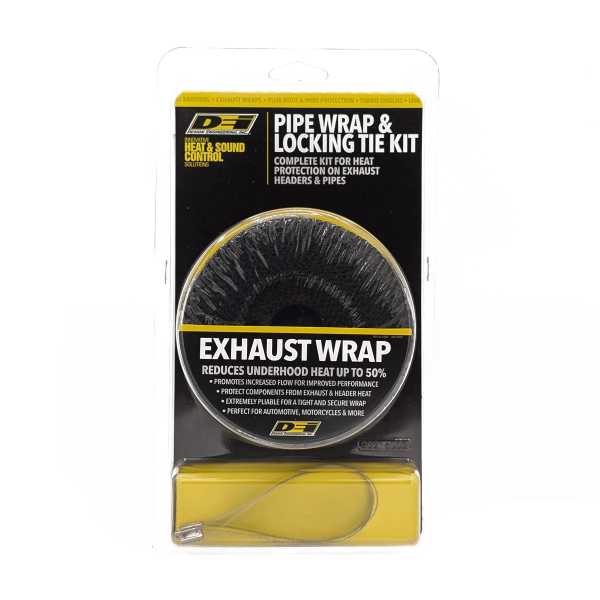 DEI Pipe Wrap and Locking Ties Kit - Black - 2 in x 25 ft product image
