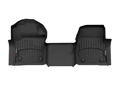 Weathertech Black Front FloorLiner for Vinyl Floors - Over The Hump Ford F-250F-350F-450F-550 2023 - 2024