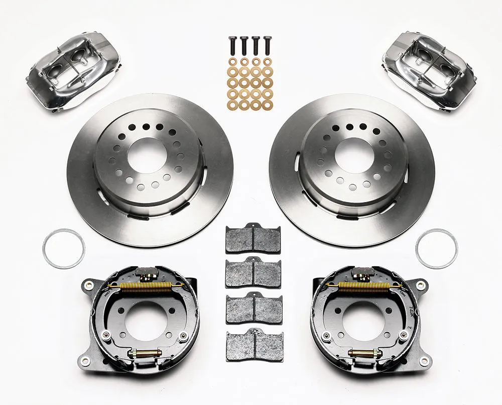Wilwood FDLI PS Park Brake Kit Drilled Red Ford 8.8 w2.5in Offset-5 Lug product image