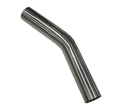 Pypes Performance exhaust Mandrel Bend Pipe 2.5 in 45 Degree Hardware Not Incl Natural 304 Stainless Steel Pypes Exhaust