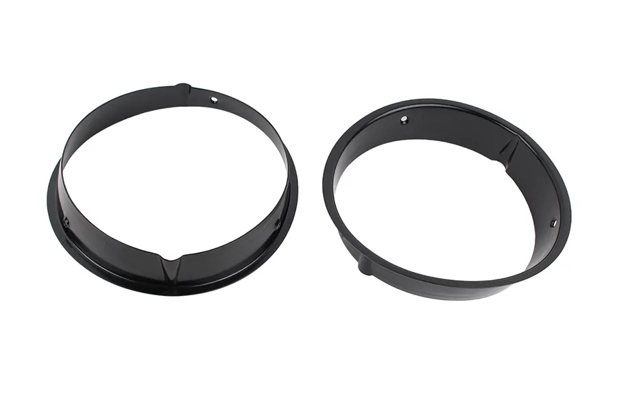 Jeep TJ Headlight Bezels Pair 97-06 Wrangler TJ Powdercoat Black Kentrol product image