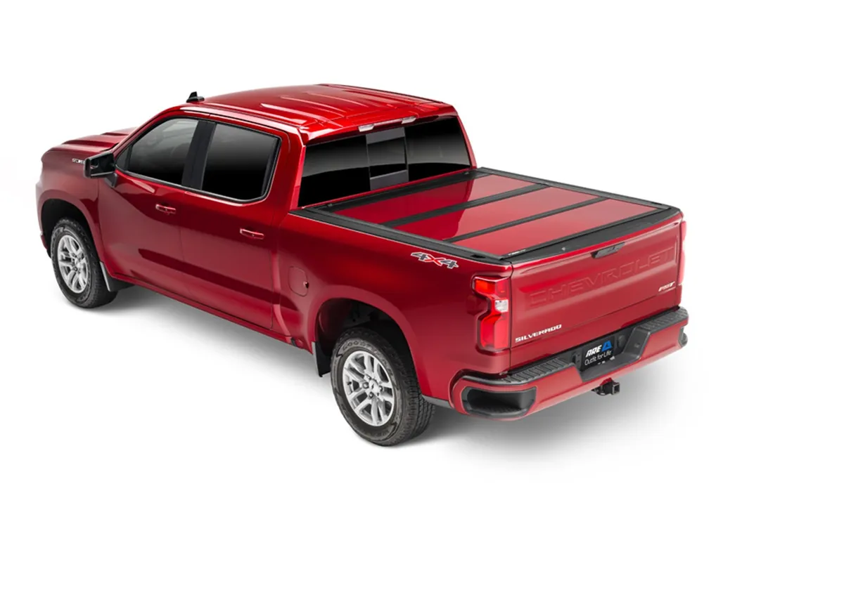 Fusion Tri-Fold Tonneau Cover; Quicksilver; Paint Code GAN; product image