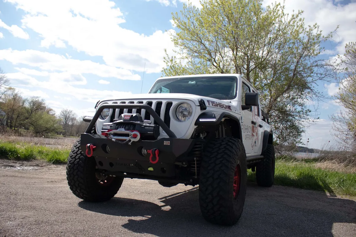 Fishbone Offroad Front Steel Elite Fenders for 2018-Current Jeep Wrangler & 2020-Current Jeep Gladiator FB23454F product image