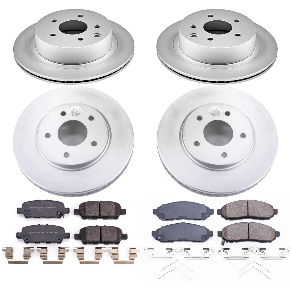 Z17 Geomet Coated Rotor Kit: Genuine Geomet Fully Coated Rotors; Ceramic Pads W/Hardware product image
