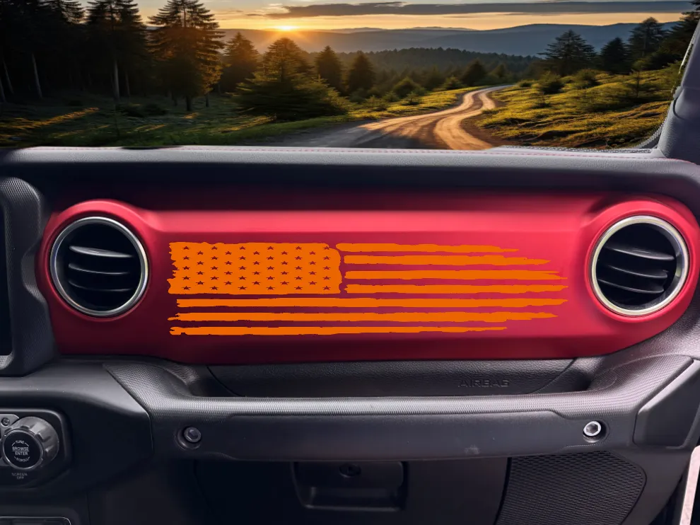 American Flag Dashboard Decal product image