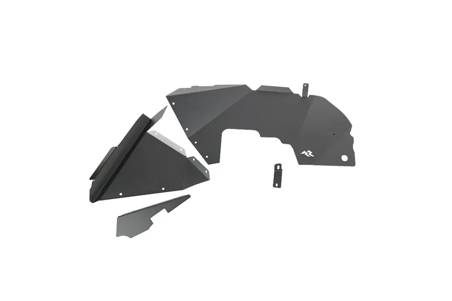 Rugged Ridge 18c Wrangler/20c Gladiator Inner Fender Liners Front Aluminum Black