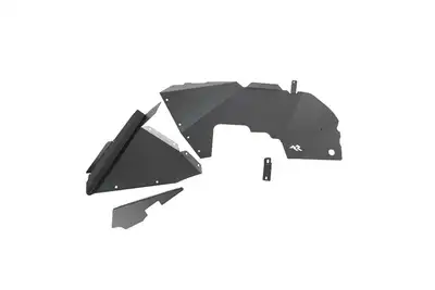 Rugged Ridge 18c Wrangler/20c Gladiator Inner Fender Liners Front Aluminum Black