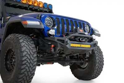 Addictive Desert Designs 1823 Jeep Wrangler Jl/Jt Rock Fighter Front Bumper License Plate Bracket