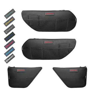 Bartact Wrangliator Full Set Door Net Pockets Replacement Storage Bags for Jeep® Wrangler JLU and Gladiator | Patent Pending | Bartact - White / Front and Rear Pair (not available for 2 Dr JL)