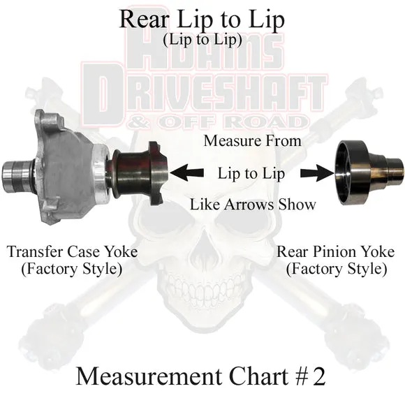 Adams Driveshaft Off Road Adams Driveshaft Extreme Duty Rear Solid 1350 CV Driveshaft - JK 2Dr