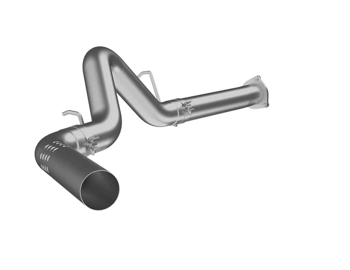 Armor Lite Filter Back Exhaust System; 4 in.; Incl. Ext. Pipe/Over Axle Pipe/Tailpipe/Hardware; No Tip Incl.; Single Side Exit; Aluminized; product image