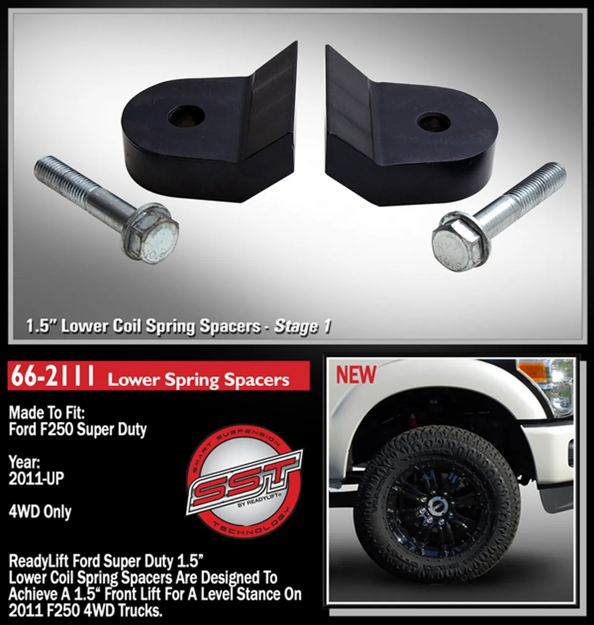 1.5" Front Leveling Kit - Ford Super Duty 4WD 2005-2023 product image