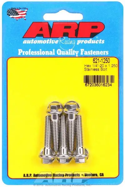 ARP Auto Racing S/S Bolt Kit - 6pt. (5) 1/4-20 x 1.250