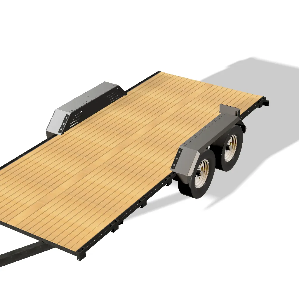 Heavy Duty Weld on DIY Drive Over Trailer Fender Kit Bare Steel - Pair product image