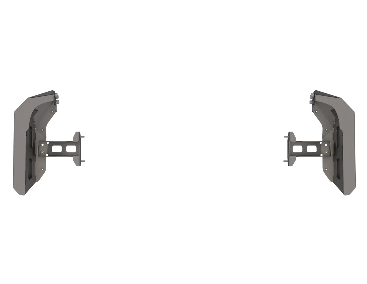 07-Up Jeep Wranger/Gladiator High Clearance Rear Bumper Corner Pods Boatside Cut Raw Steel product image