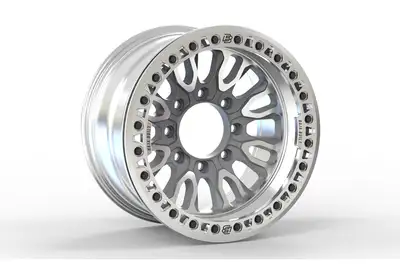 Baja Built Race Wheels Baja Built RENEGADE Cast Beadlock Wheel, 17x9 8x6.5 -38mm - Machined - JT/JL/JK