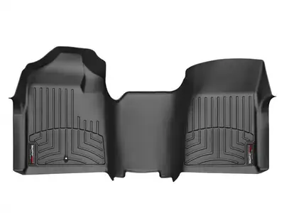 Weathertech 2007 + Chevrolet Silverado Black Front FloorLiner Fits regular cab only Does not fit vehicles with floor-mounted shifters does not fit models with consoles that join with the dashboard / 2007 + GMC Sierra Black Front FloorLiner Fits regular cab only Do