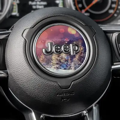 Under The Sun Inserts Snowy Field Steering Wheel Decal