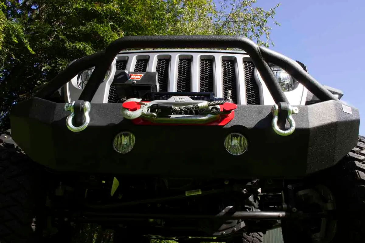 Fishbone Offroad Mid-Width Front Winch Bumper for 2018 & Up Jeep Wrangler/Gladiator FB22088 product image