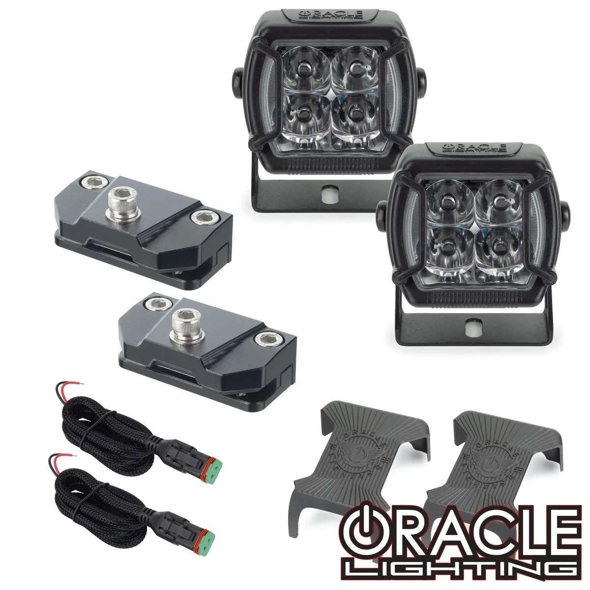 ORACLE Lighting Universal A-Pillar Hood Mount Brackets w/ VEGA Series 4 Spotlights product image