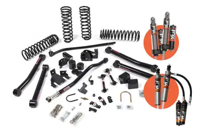 JKS 0718 Jeep Wrangler JK 4dr 3.5in Jkonnect Lift Kitfox 2.5 Pes R/R Dsc Shocks