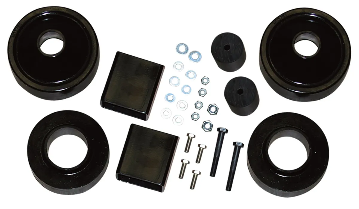 Jeep JK Lift Kit 2 Inch Lift 07-18 Wrangler JK Includes Front/Rear 2 Inch Polyurethane Coil Spring Spacers w/Bump Stop Spacers Skyjacker product image