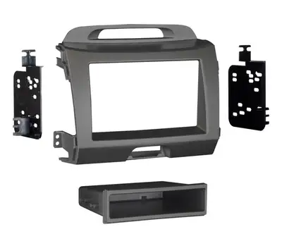 Metra Electronics TURBOKits; Radio Installation Kit; Incl. Instructions/Hardware; For DIN; Gray;