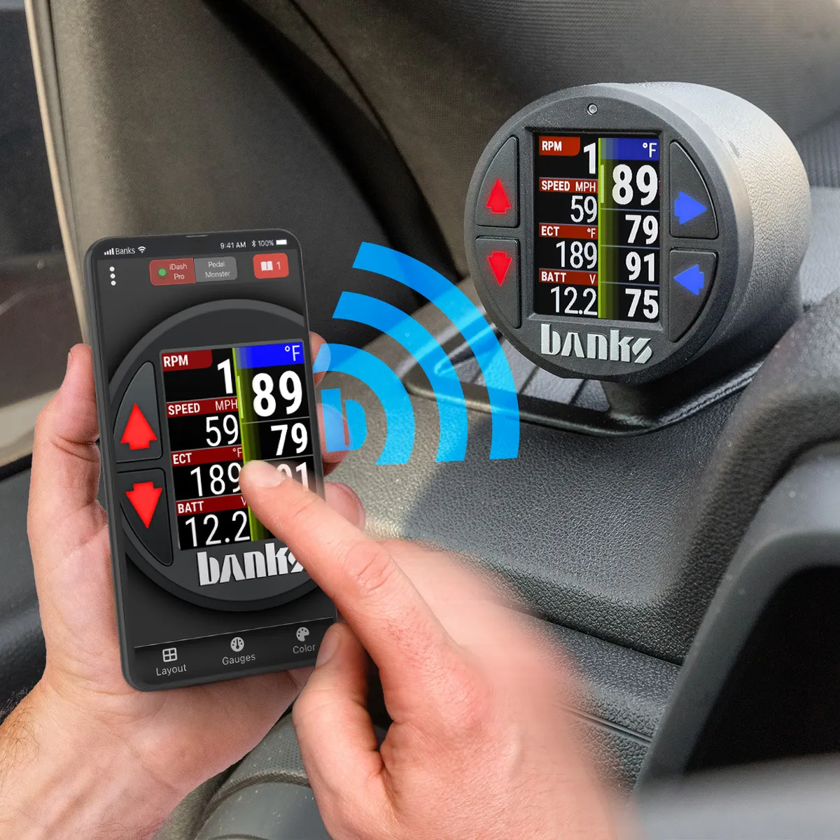 Banks iDash Data Pro for use with OBDII CAN bus vehicles Stand-Alone Banks Power product image
