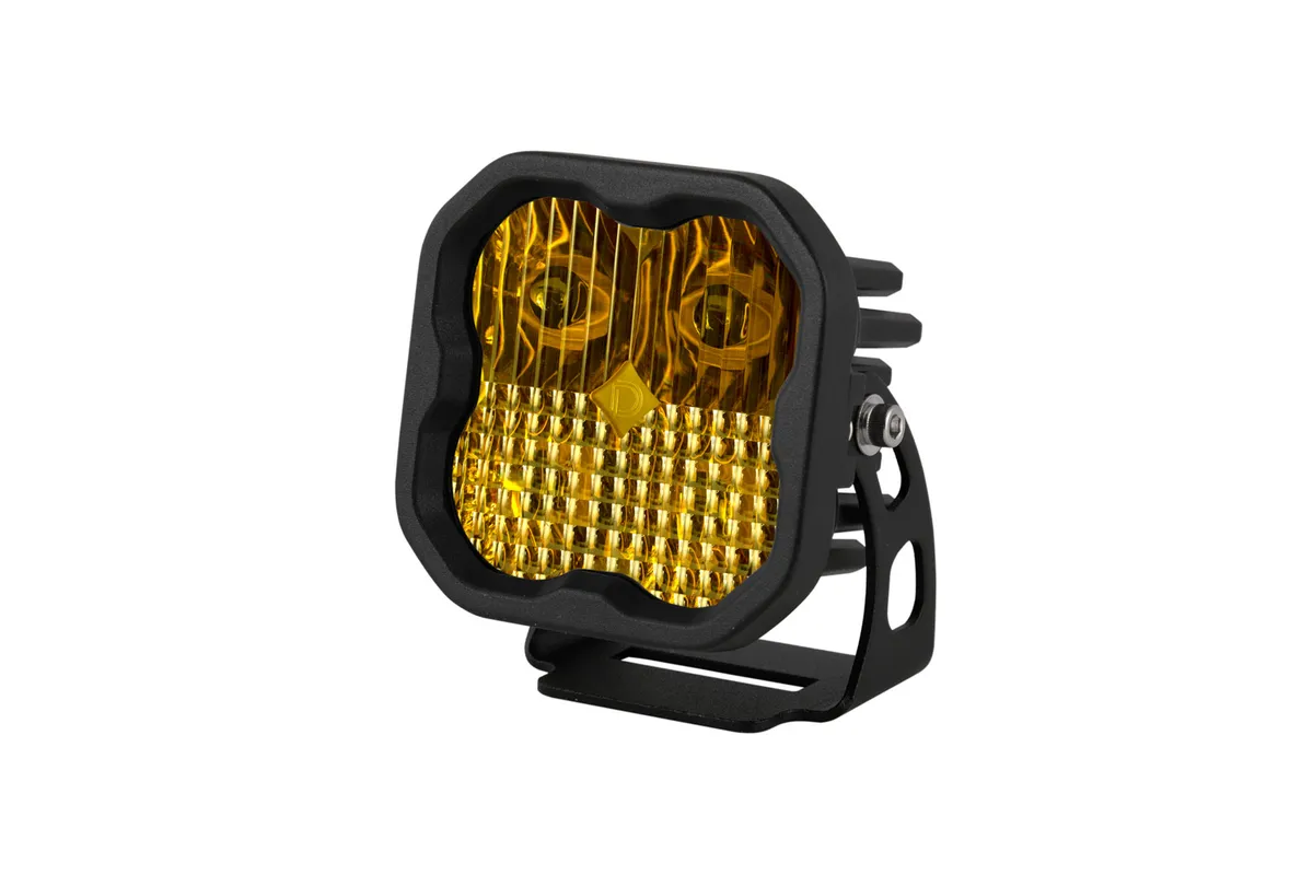 Diode Dynamics SS3 Yellow Sport LED Pod, Combo/Driving - Amber product image