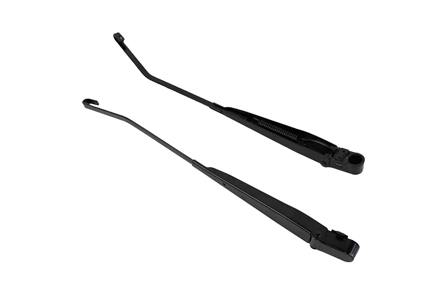 9706 Wrangler Pair of Windshield Wiper Arms Jhook Style Stainless Steel 2 Stage Gloss Powder Coat product image