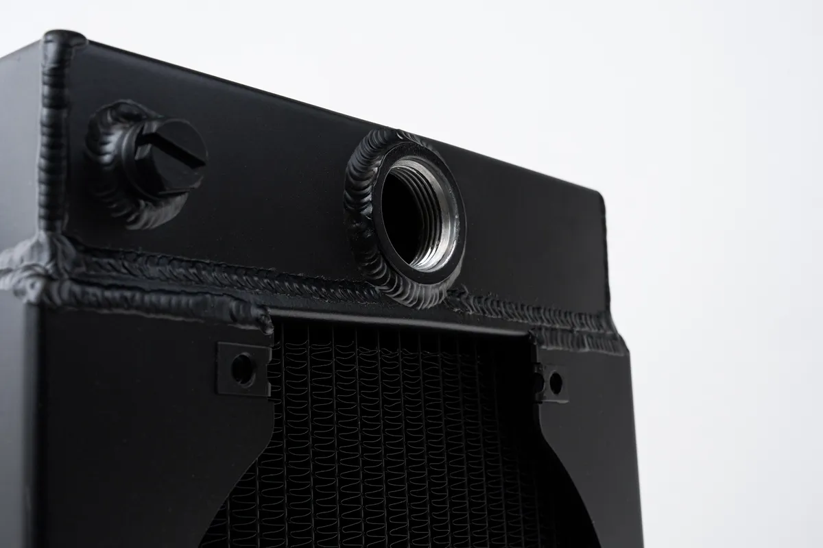 Csf Cooling - Racing & High Performance Division 7065b The King Cooler - Ultimate Drag Race Radiator w/ Spal Fan & Mounting Kit - Black product image