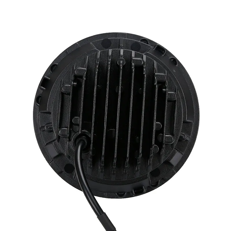 LED RGB Color Changing Halo Headlights with Amber Turn Signal + Fog Light Kit Combo For 2007-2018 Jeep Wrangler JK product image