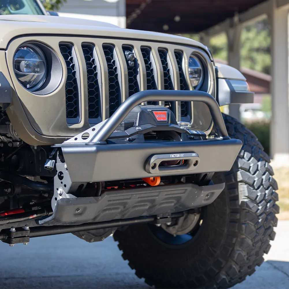 18c Wrangler Legacy Front Bumper With Hoop Raw product image