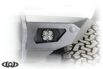 LoD Offroad 2021+ Bronco Black Ops Baja Squadron Round Front Light Bezel (pair) (Black Powder Coated)