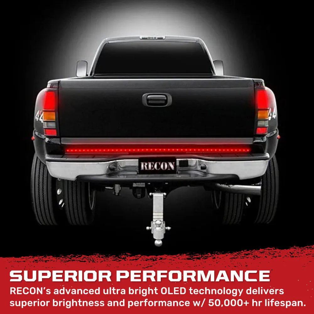 49inch Tailgate Bar w Red LED Brake Lights and White LED Reverse Lights 49inch bar fits most flare side and smaller tr product image