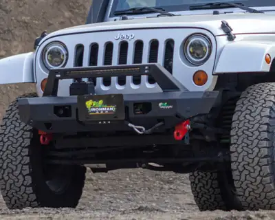 Ironman 4x4 0717 Wrangler JK Raid Series Stubby Front Bumper Kit W/Lightbar