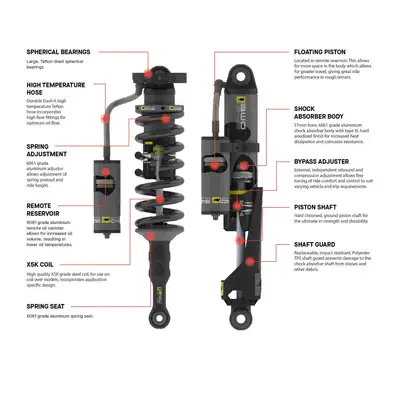 ARB Old Man Emu BP-51 Front Shock Absorber - 3.5in/2.5in Lift - JL