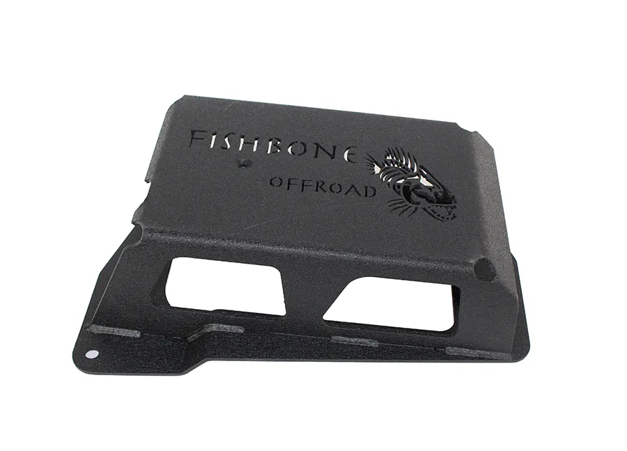 Jeep JK EVAP Canister Skid Plates 12-17 Wrangler JK Steel Black Textured Powdercoat Fishbone Offroad product image
