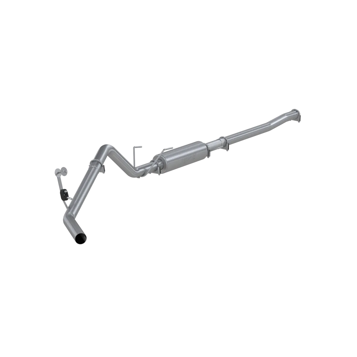 Armor Lite Cat Back Exhaust System; 3 in.; Incl. Front Pipe/Ext. Pipe/Muffler/Over Axle Pipe/Tailpipe/Hardware; No Tip Incl.; Single Side Exit; Aluminized; product image