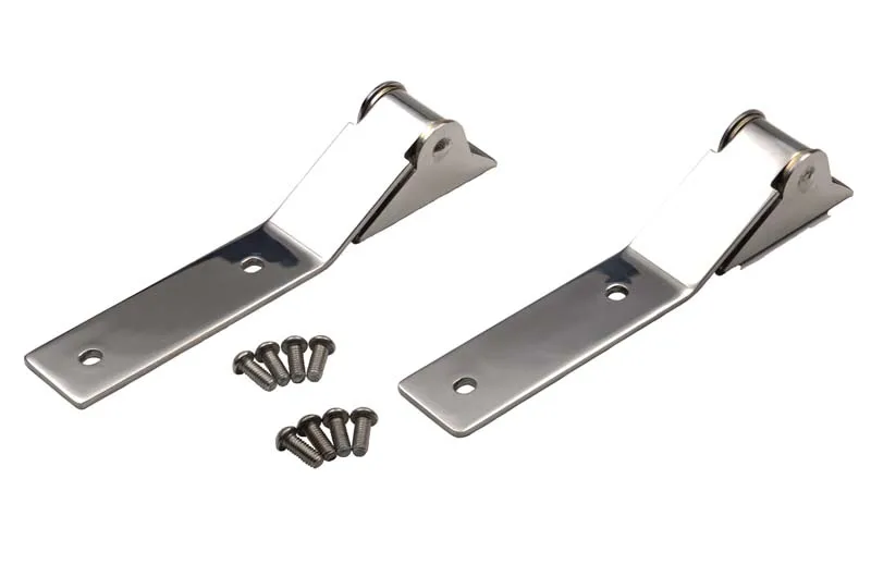 Jeep YJ Tailgate Hinge Pair 87-95 Wrangler TJ Polished Silver Kentrol product image
