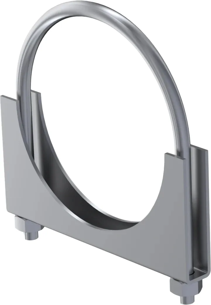 Garage Parts Saddle Clamp; 5 in. Diameter; Zinc Plated; product image