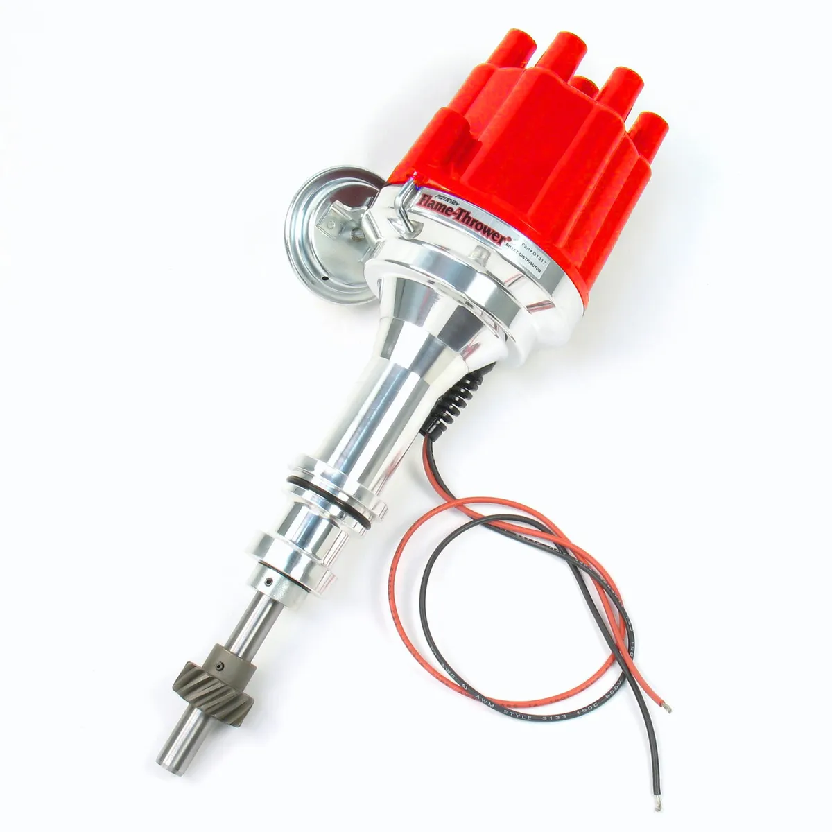 Pertronix PerTronix Billet Distributor for Ford 351W Engines (Ignitor II) with Vacuum / Mechanical Advance - Black / Female - D131700