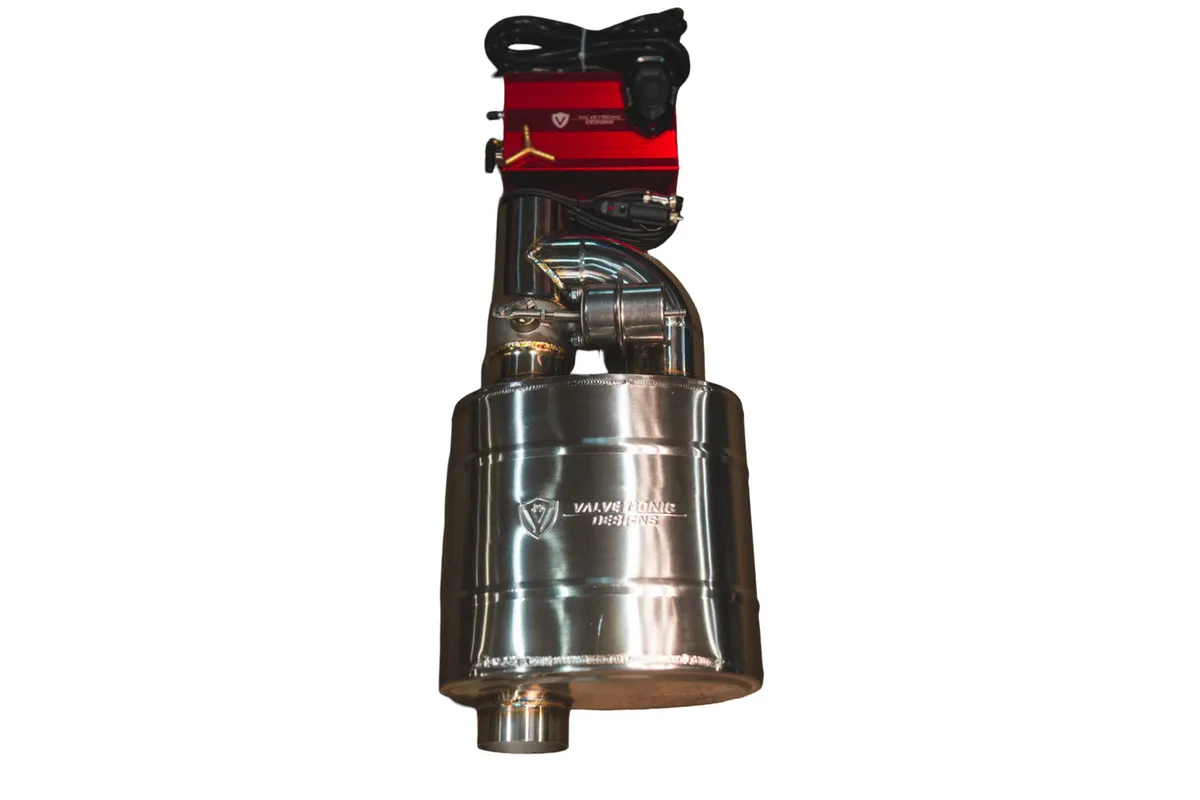 Universal Muffler Kit, Single Inlet Single Outlet, 76MM 3.0 Inch 1 Muffler Valvetronic Designs product image