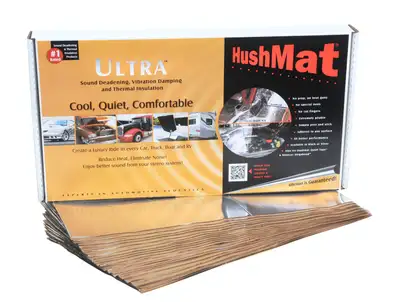 Hushmat Hushmat Ultra Floor/Dash Kit 20 12in x 23in Sheets 39 Sq. Ft. Silver